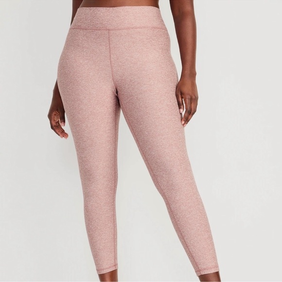 NWT OLD NAVY Extra High-Waisted Cloud+ 7/8 Leggings: Color: WoodroseLARGE - Picture 5 of 7